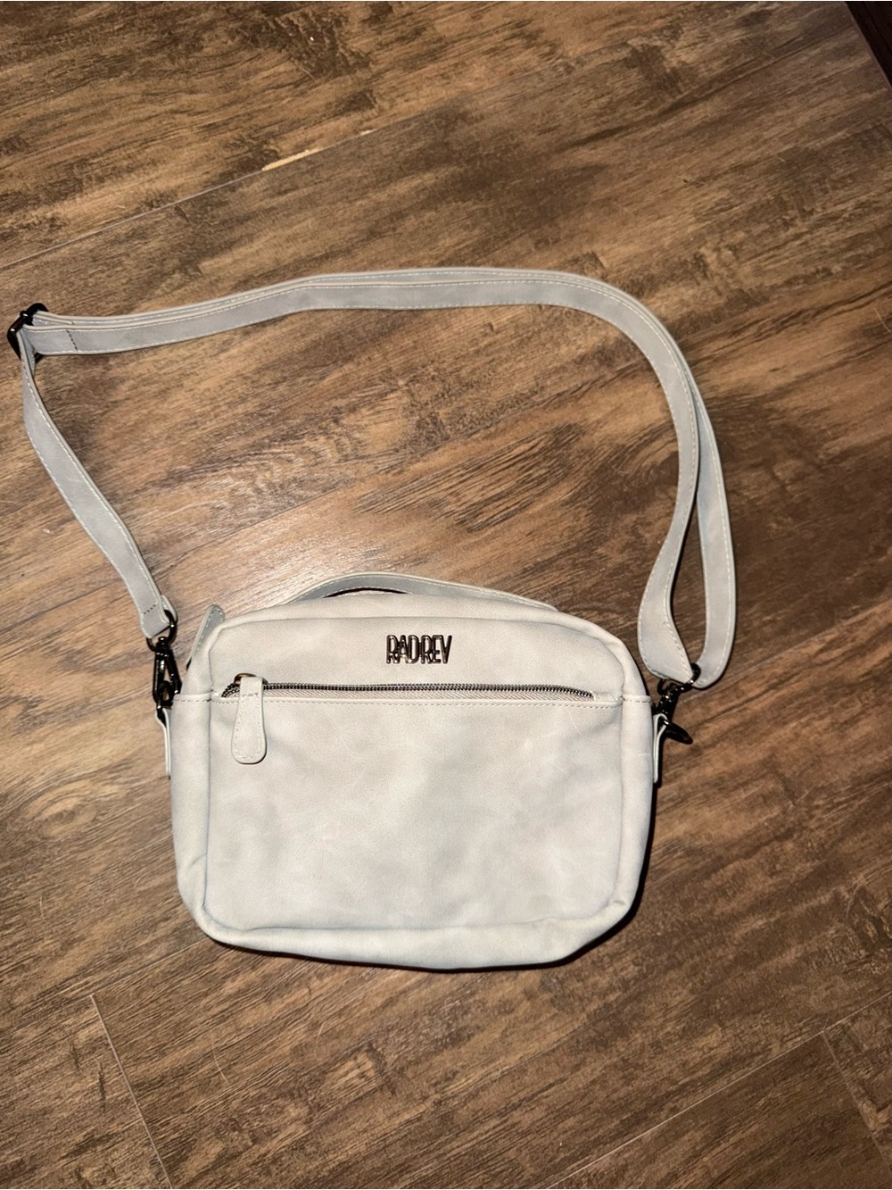 DADREY grey Crossbody Bag - Minimal Leather Shoulder Bag
